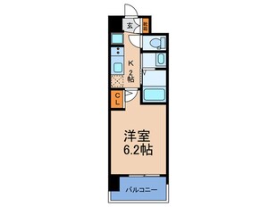 ｴｽﾃﾑｺｰﾄ難波Ⅶﾋﾞﾖﾝﾄﾞ(1504)の物件間取画像